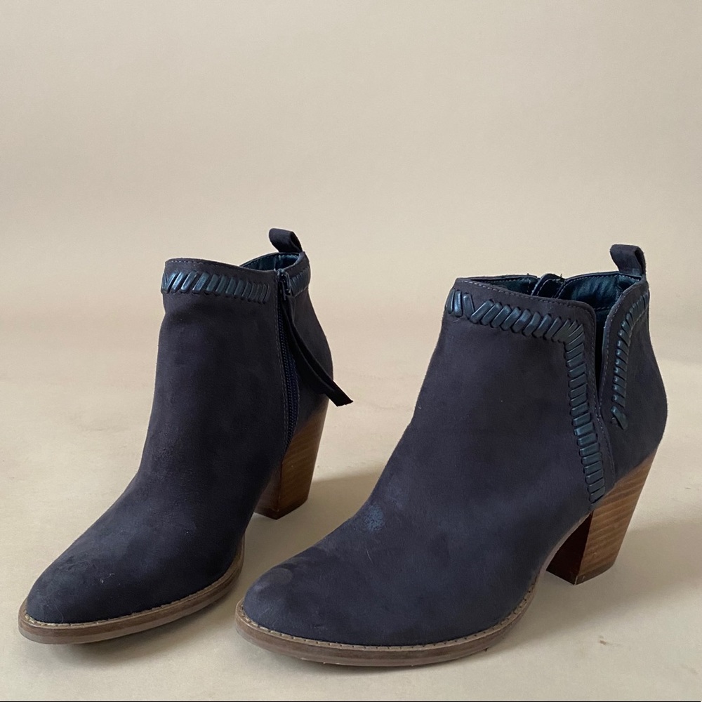 Faux Suede Heeled Bootie